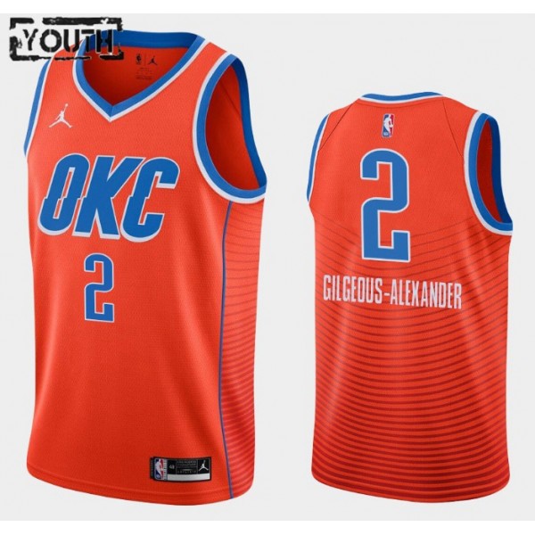 Oklahoma City Thunder Trikot Shai Gilgeous-Alexander 2 2020-2021 Jordan Brand Statement Edition Swingman - Kinder